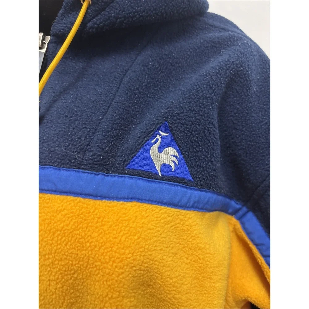 Le Coq Sportif Vintage Multicolour Half Zip Fleece - Size Youth‎ 14